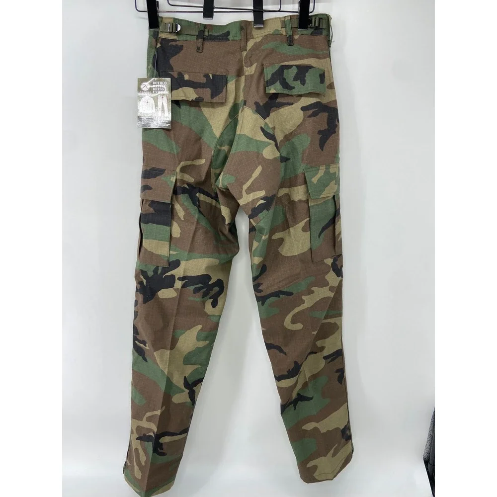 Rothco Camo Pants Mens Small Regular Cargo Woodland 5947 Tactical Military BDU